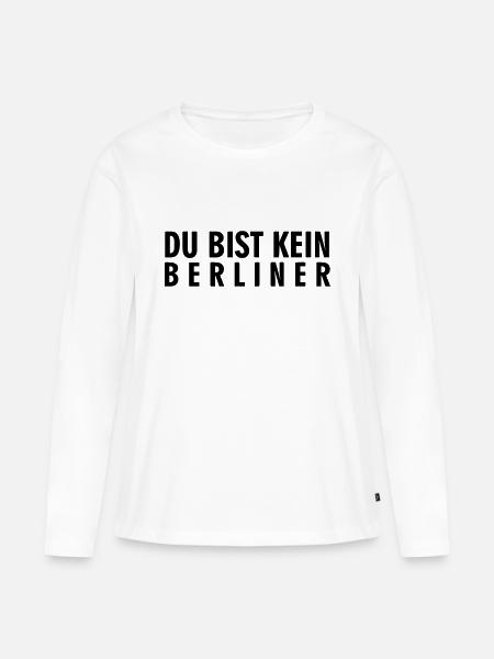 DBK Berliner - Frauen Premium Bio Langarmshirt - Weiß