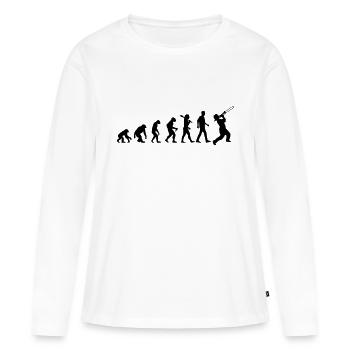 Jazz Evolution - Frauen Premium Bio Langarmshirt - Weiß - Vorne - Julia (174cm)