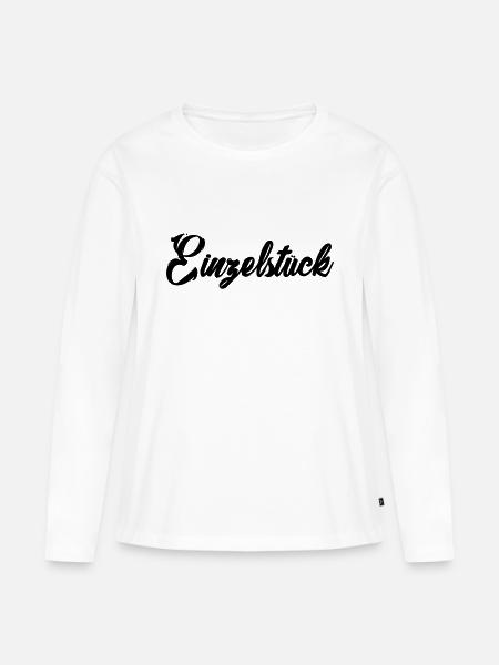 Einzelstück - Frauen Premium Bio Langarmshirt - Weiß