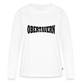 Station de ski Obertauern - T-shirt manches longues Premium bio Femme - blanc - Devant - Julia (174cm)