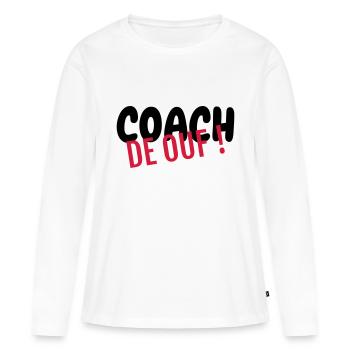 Coach / Coaching / Entraineur / Sport - T-shirt manches longues Premium bio Femme - blanc - Devant - Julia (174cm)