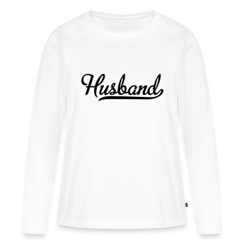 Mari - T-shirt manches longues Premium bio Femme - blanc - Devant - Julia (174cm)