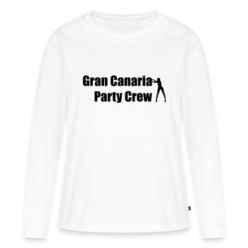 Gran Canaria - Frauen Premium Bio Langarmshirt - Weiß - Vorne - Julia (174cm)