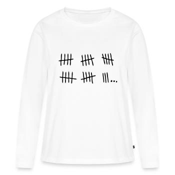 Brotkorb Gefängnis bar past.1 Tag - Frauen Premium Bio Langarmshirt - Weiß - Vorne - Julia (174cm)