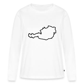 Austria - Women's Premium Organic Long Sleeve Shirt - white - Front - Julia (174cm)