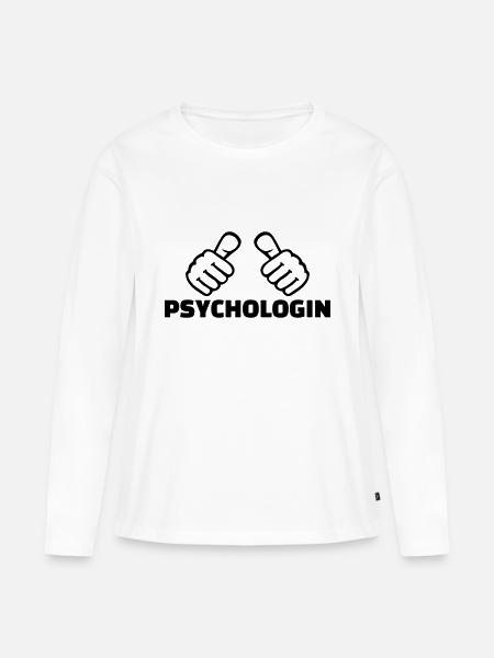 Psychologin - Frauen Premium Bio Langarmshirt - Weiß