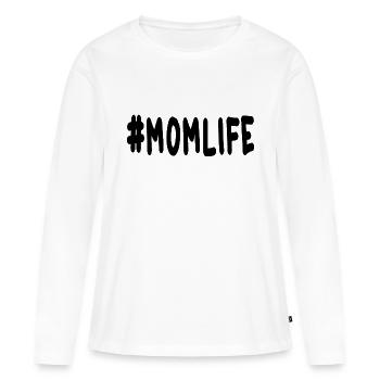 Momlife Mama Gift Mom - Women's Premium Organic Long Sleeve Shirt - white - Front - Julia (174cm)