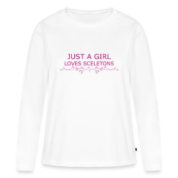 Flower Flower Plant - Women's Premium Organic Long Sleeve Shirt - white - Front - Julia (174cm)