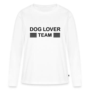 Hund Dog - Frauen Premium Bio Langarmshirt - Weiß - Vorne - Julia (174cm)