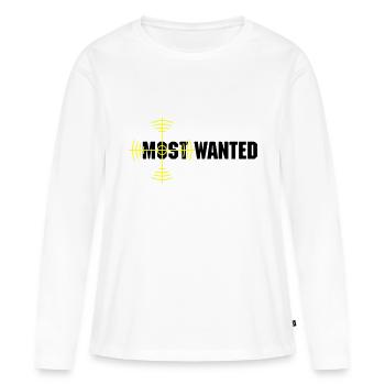 most wanted - Frauen Premium Bio Langarmshirt - Weiß - Vorne - Julia (174cm)
