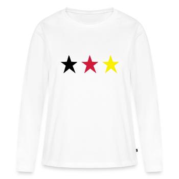 German Trible - Frauen Premium Bio Langarmshirt - Weiß - Vorne - Julia (174cm)