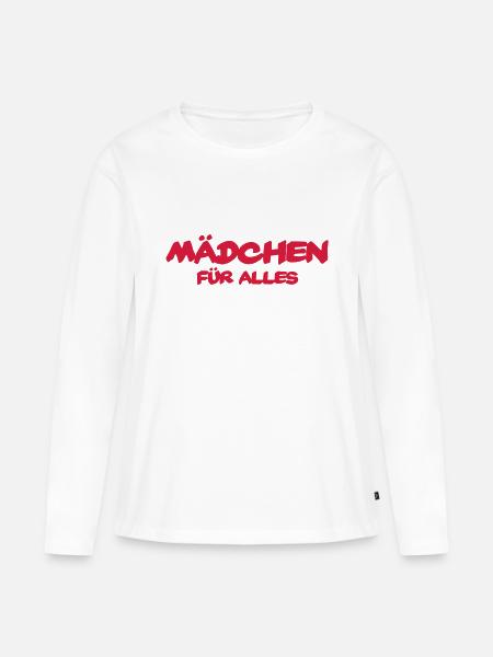 Mädchen für alles - Frauen Premium Bio Langarmshirt - Weiß