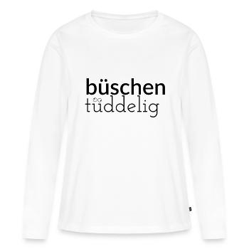 Buissons Tüddelig - la conception pour les personnes dispersées - T-shirt manches longues Premium bio Femme - blanc - Devant - Julia (174cm)