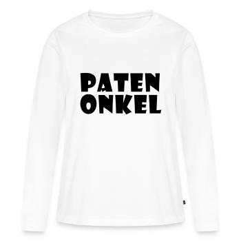 Parrain - T-shirt manches longues Premium bio Femme - blanc - Devant - Julia (174cm)