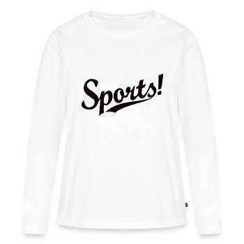 Sport - T-shirt manches longues Premium bio Femme - blanc - Devant - Julia (174cm)