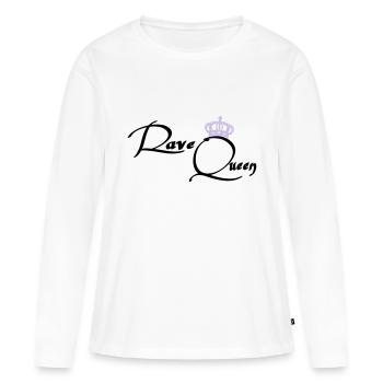 Rave Queen - T-shirt manches longues Premium bio Femme - blanc - Devant - Julia (174cm)