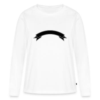 Banner - Frauen Premium Bio Langarmshirt - Weiß - Vorne - Julia (174cm)