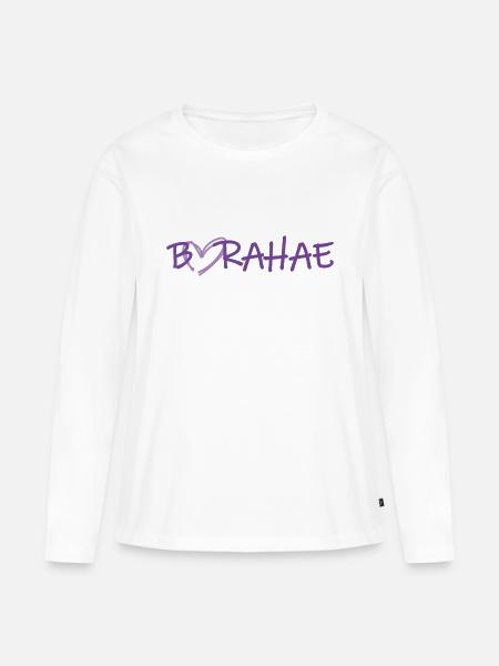 Liebe - Borahae - Frauen Premium Bio Langarmshirt - Weiß