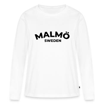Maillot Malmö - T-shirt manches longues Premium bio Femme - blanc - Devant - Julia (174cm)