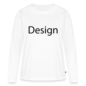 conception - T-shirt manches longues Premium bio Femme - blanc - Devant - Julia (174cm)
