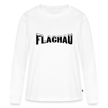 Flachau station de ski (neige) - T-shirt manches longues Premium bio Femme - blanc - Devant - Julia (174cm)