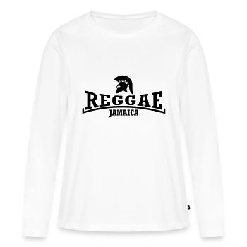 trojan reggae - Women's Premium Organic Long Sleeve Shirt - white - Front - Julia (174cm)