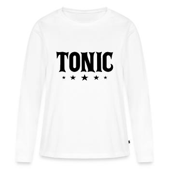 Tonic partenaire look couples valentines day couple fun - T-shirt manches longues Premium bio Femme - blanc - Devant - Julia (174cm)