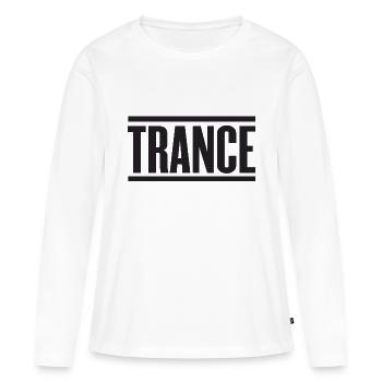 Trance - Frauen Premium Bio Langarmshirt - Weiß - Vorne - Julia (174cm)