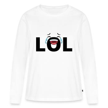 lol - T-shirt manches longues Premium bio Femme - blanc - Devant - Julia (174cm)