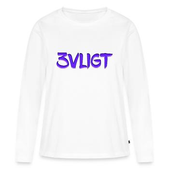 la langue du chat sms continue la langue du chat suédois - T-shirt manches longues Premium bio Femme - blanc - Devant - Julia (174cm)
