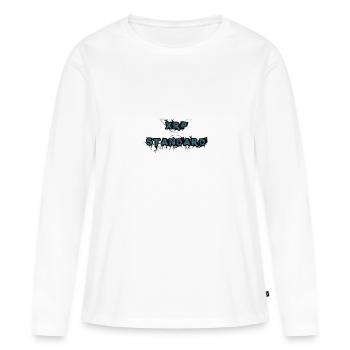 XRP STANDARD - T-shirt manches longues Premium bio Femme - blanc - Devant - Julia (174cm)