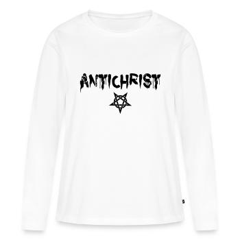 Antichrist - Lucifer - T-shirt manches longues Premium bio Femme - blanc - Devant - Julia (174cm)