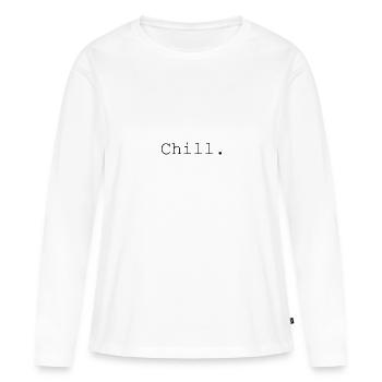 froid - T-shirt manches longues Premium bio Femme - blanc - Devant - Julia (174cm)