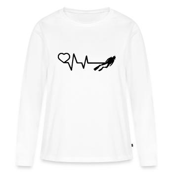 Diving Dive Dive - Women's Premium Organic Long Sleeve Shirt - white - Front - Julia (174cm)