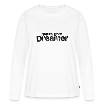 Natural Born Dreamer - Women's Premium Organic Long Sleeve Shirt - white - Front - Julia (174cm)