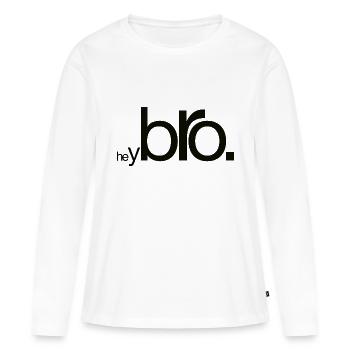 Salut Bro - T-shirt manches longues Premium bio Femme - blanc - Devant - Julia (174cm)