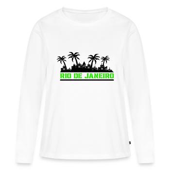Rio de Janeiro - Women's Premium Organic Long Sleeve Shirt - white - Front - Julia (174cm)