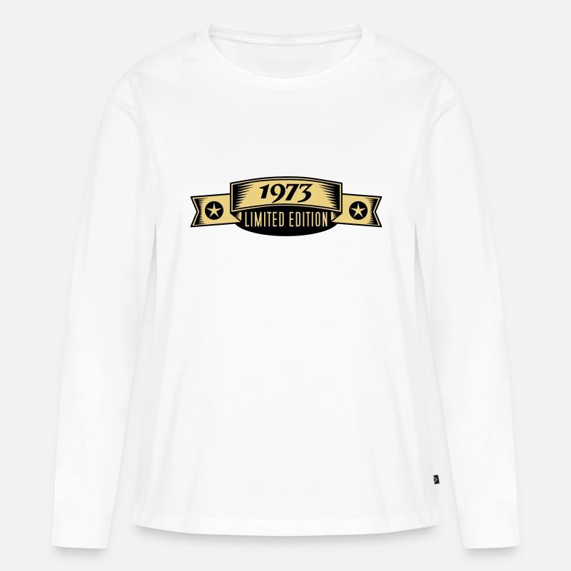 1973 - Frauen Premium Bio Langarmshirt - Weiß