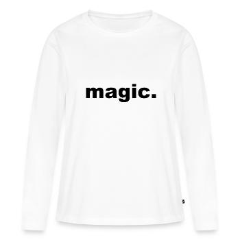 magic - Frauen Premium Bio Langarmshirt - Weiß - Vorne - Julia (174cm)