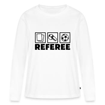 Referee - Women's Premium Organic Long Sleeve Shirt - white - Front - Julia (174cm)
