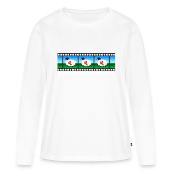 Das Schweigen der Lämmer - Frauen Premium Bio Langarmshirt - Weiß - Vorne - Julia (174cm)
