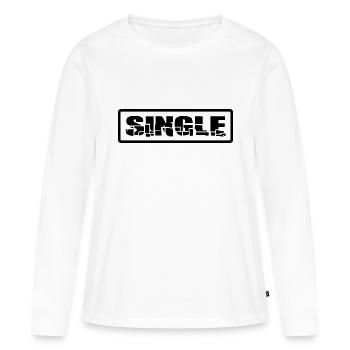 unique - T-shirt manches longues Premium bio Femme - blanc - Devant - Julia (174cm)