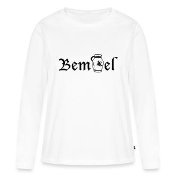 Frankfurter Bembel - Frauen Premium Bio Langarmshirt - Weiß - Vorne - Julia (174cm)