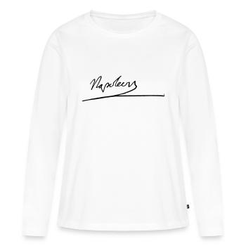 Napoleon - T-shirt manches longues Premium bio Femme - blanc - Devant - Julia (174cm)