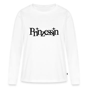 princesse - T-shirt manches longues Premium bio Femme - blanc - Devant - Julia (174cm)