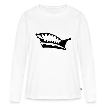Narrenkappe No 2 - Fastnacht - Frauen Premium Bio Langarmshirt - Weiß - Vorne - Julia (174cm)