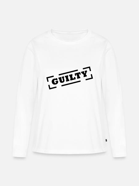 guilty - Frauen Premium Bio Langarmshirt - Weiß
