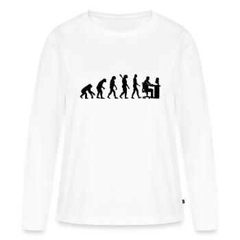 Graphic artist - Women's Premium Organic Long Sleeve Shirt - white - Front - Julia (174cm)