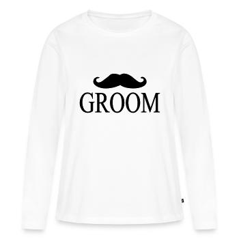 groom - Women's Premium Organic Long Sleeve Shirt - white - Front - Julia (174cm)