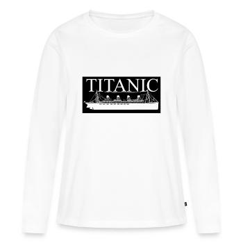 Titanic - T-shirt manches longues Premium bio Femme - blanc - Devant - Julia (174cm)